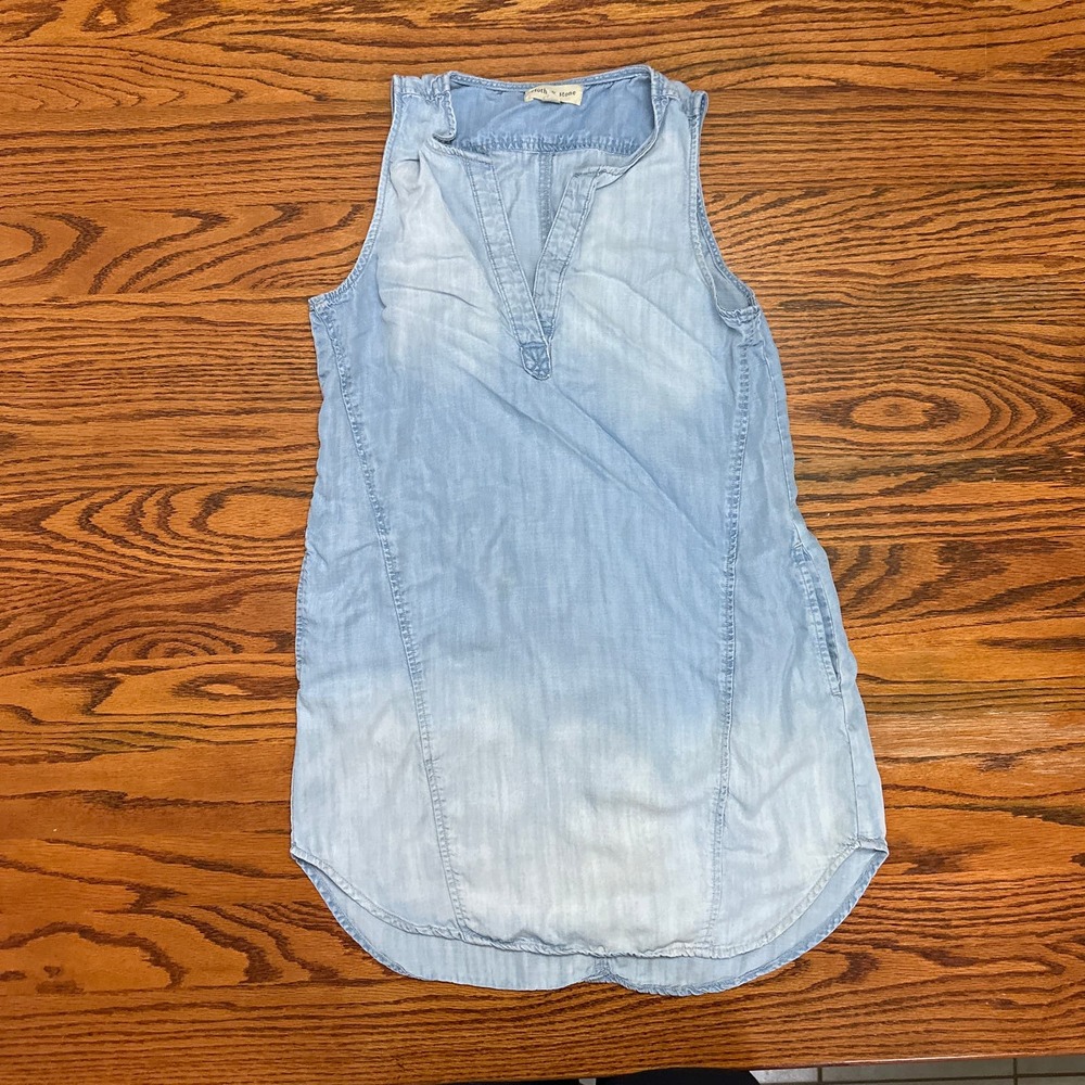 Cloth & Stone Chambray Sleeveless Dress
